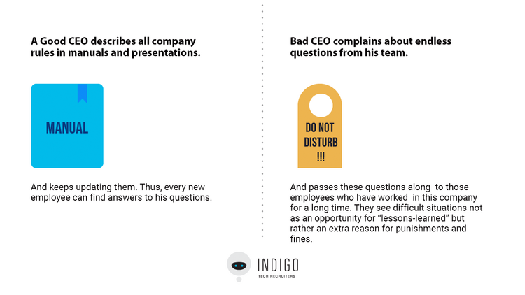 Good CEO VS Bad CEO. One mistake that could cost your business.