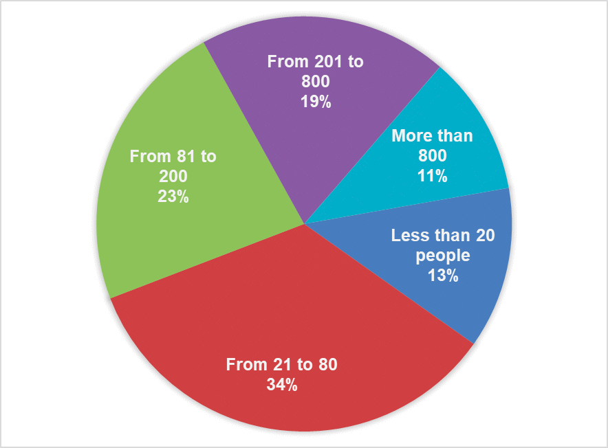 Fig. 2. Companies by headcount