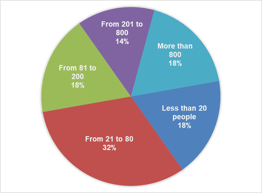 Fig. 2. Companies by headcount